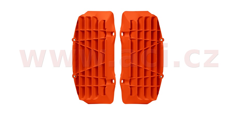žaluzie chladiče KTM, RTECH (neon oranžové, pár)