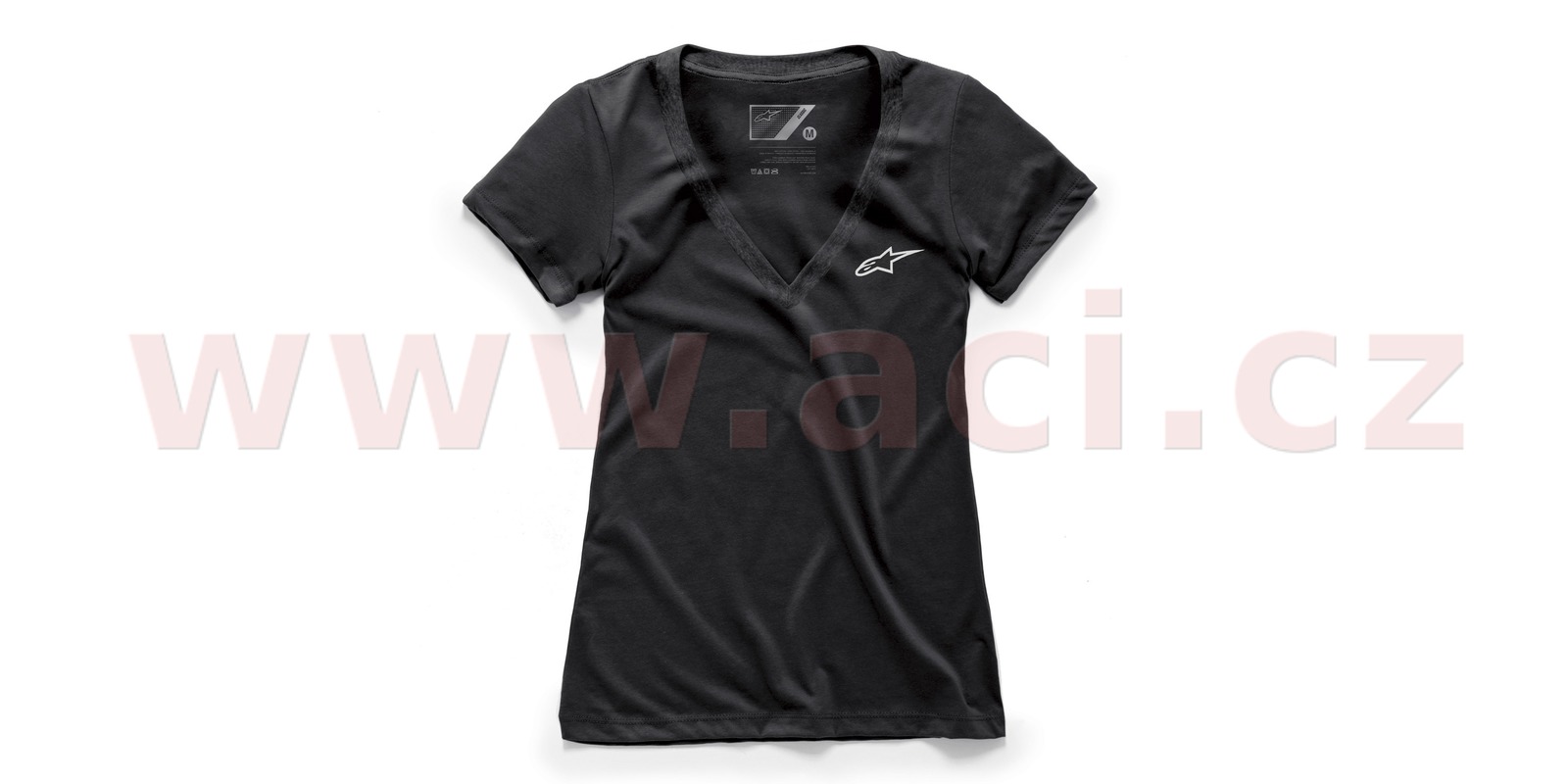 triko AGELESS VNECK TEE, ALPINESTARS - Itálie, dámské (černé)